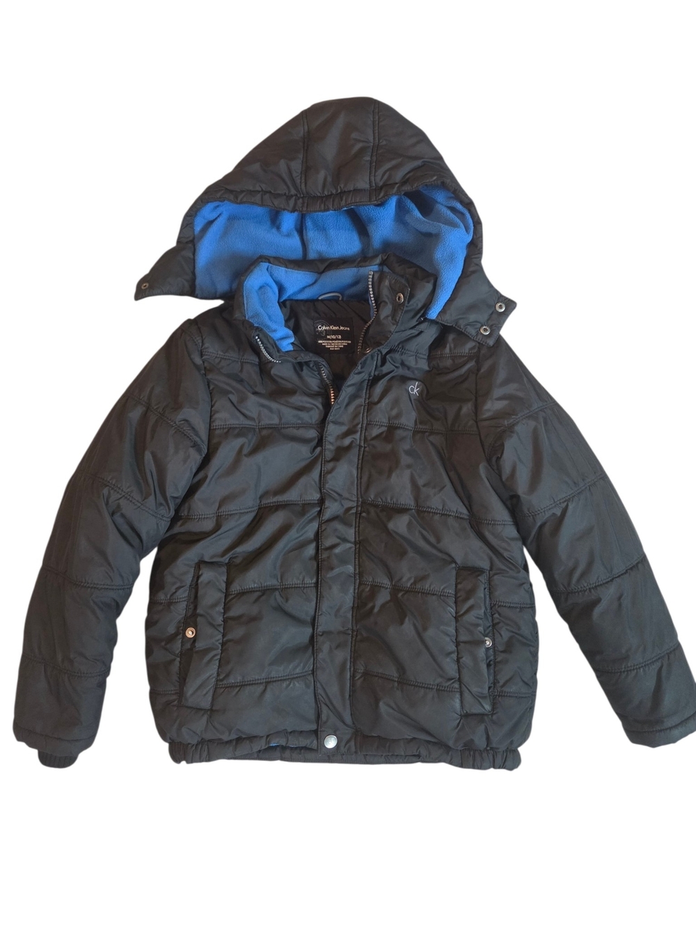 Calvin Klein Jeans Kids Black Puffer Jacket - Medium